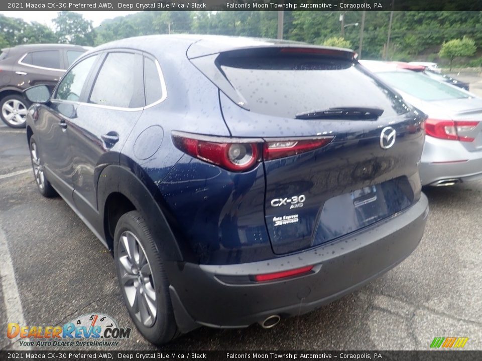 2021 Mazda CX-30 Preferred AWD Deep Crystal Blue Mica / Black Photo #2