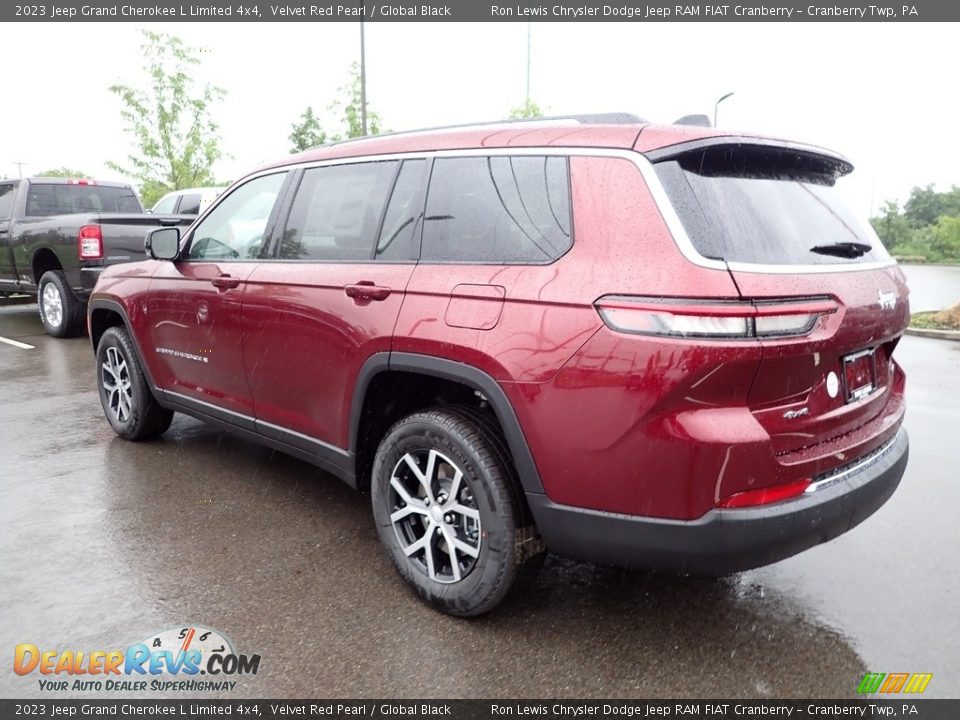 2023 Jeep Grand Cherokee L Limited 4x4 Velvet Red Pearl / Global Black Photo #3