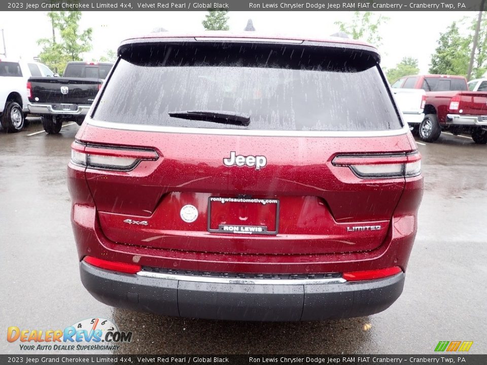 2023 Jeep Grand Cherokee L Limited 4x4 Velvet Red Pearl / Global Black Photo #4