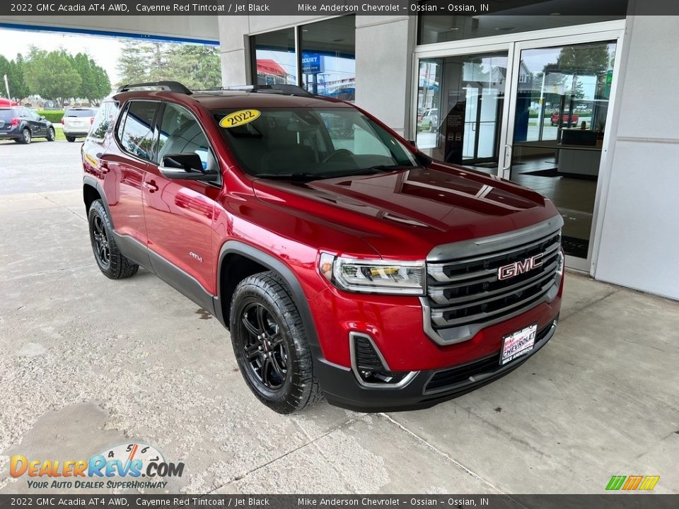 2022 GMC Acadia AT4 AWD Cayenne Red Tintcoat / Jet Black Photo #5