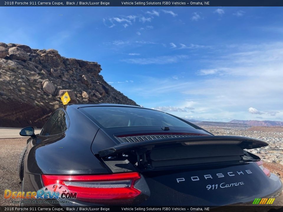 2018 Porsche 911 Carrera Coupe Black / Black/Luxor Beige Photo #5