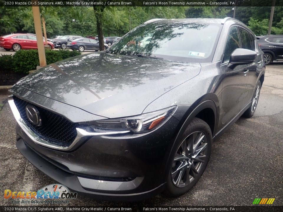 2020 Mazda CX-5 Signature AWD Machine Gray Metallic / Caturra Brown Photo #1