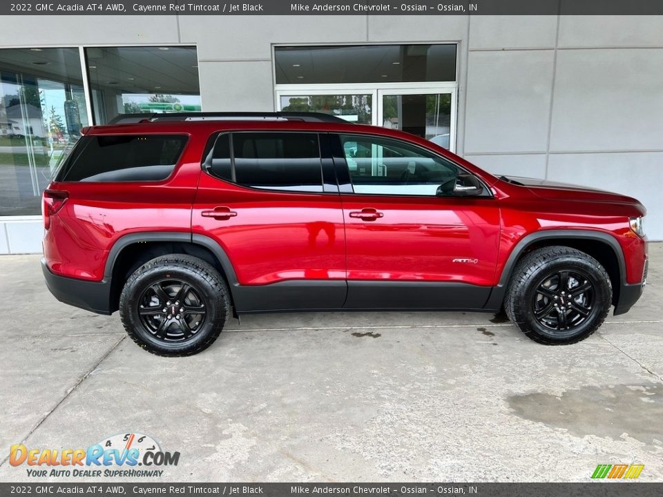 2022 GMC Acadia AT4 AWD Cayenne Red Tintcoat / Jet Black Photo #6