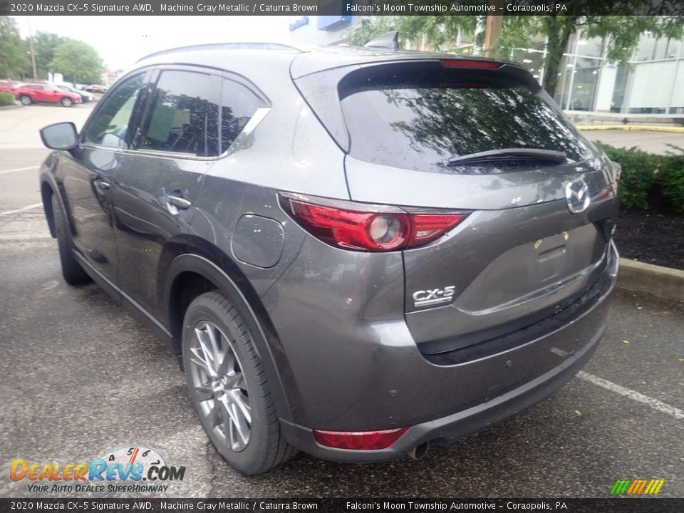 2020 Mazda CX-5 Signature AWD Machine Gray Metallic / Caturra Brown Photo #2