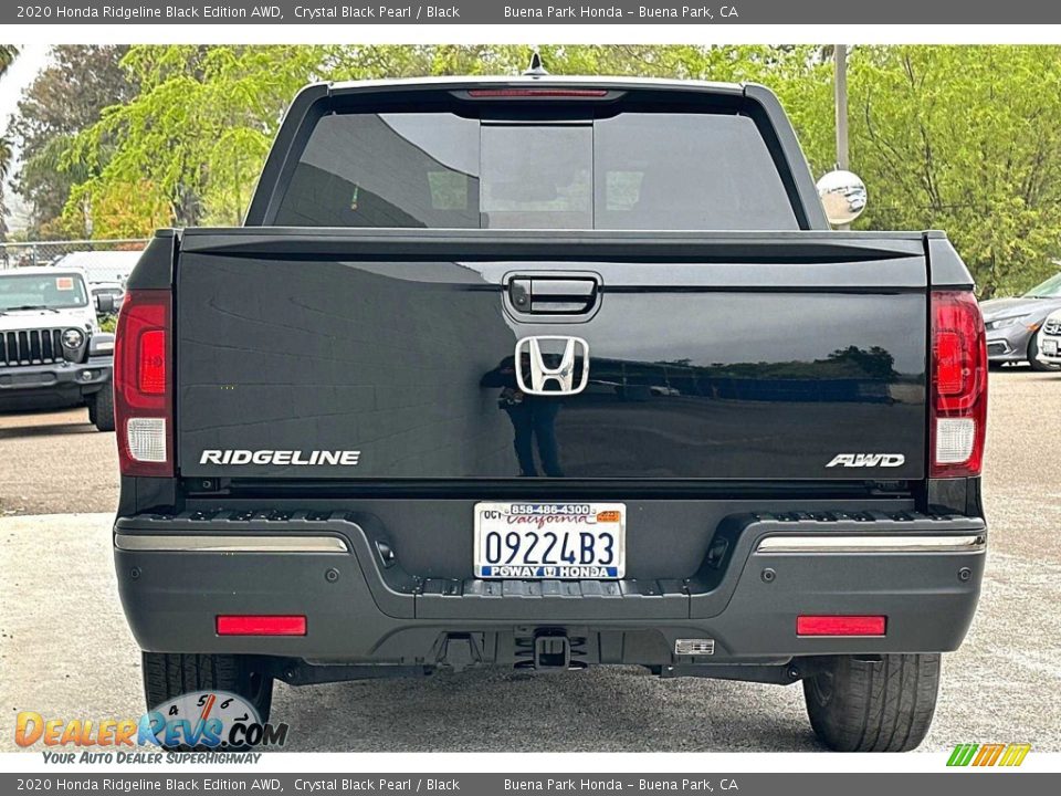 2020 Honda Ridgeline Black Edition AWD Crystal Black Pearl / Black Photo #5