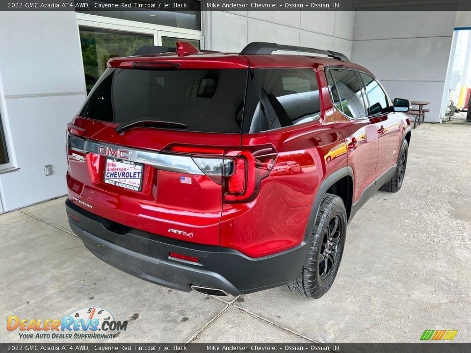 2022 GMC Acadia AT4 AWD Cayenne Red Tintcoat / Jet Black Photo #7