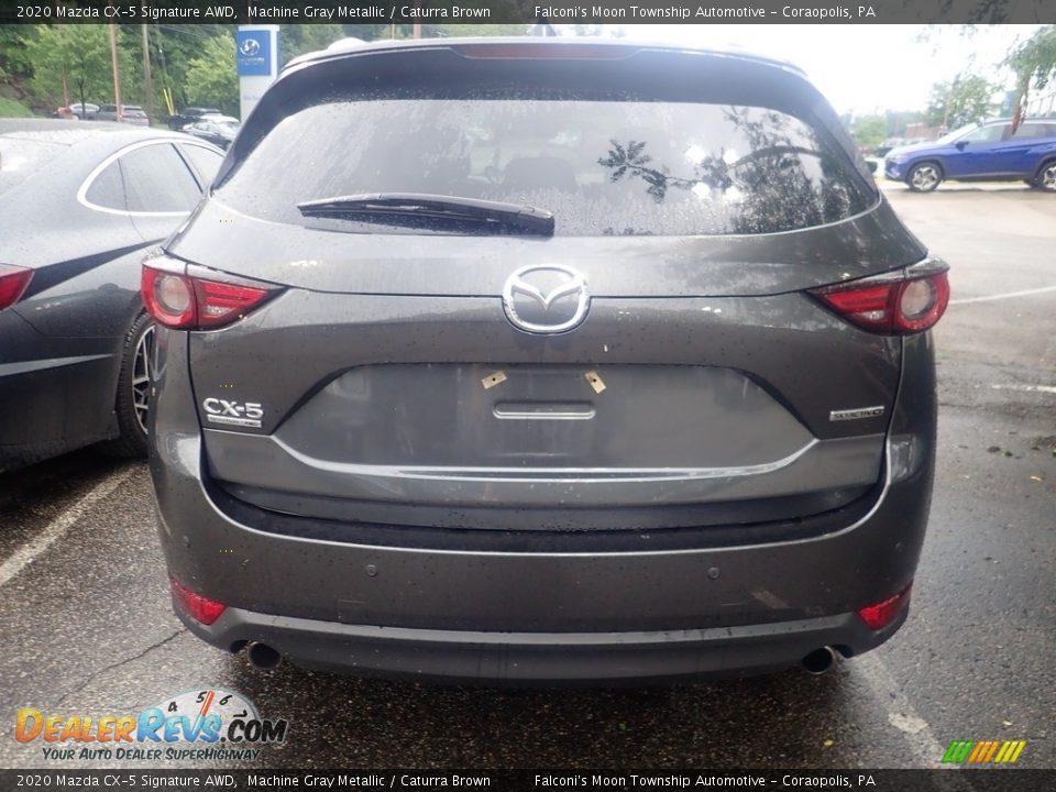 2020 Mazda CX-5 Signature AWD Machine Gray Metallic / Caturra Brown Photo #3