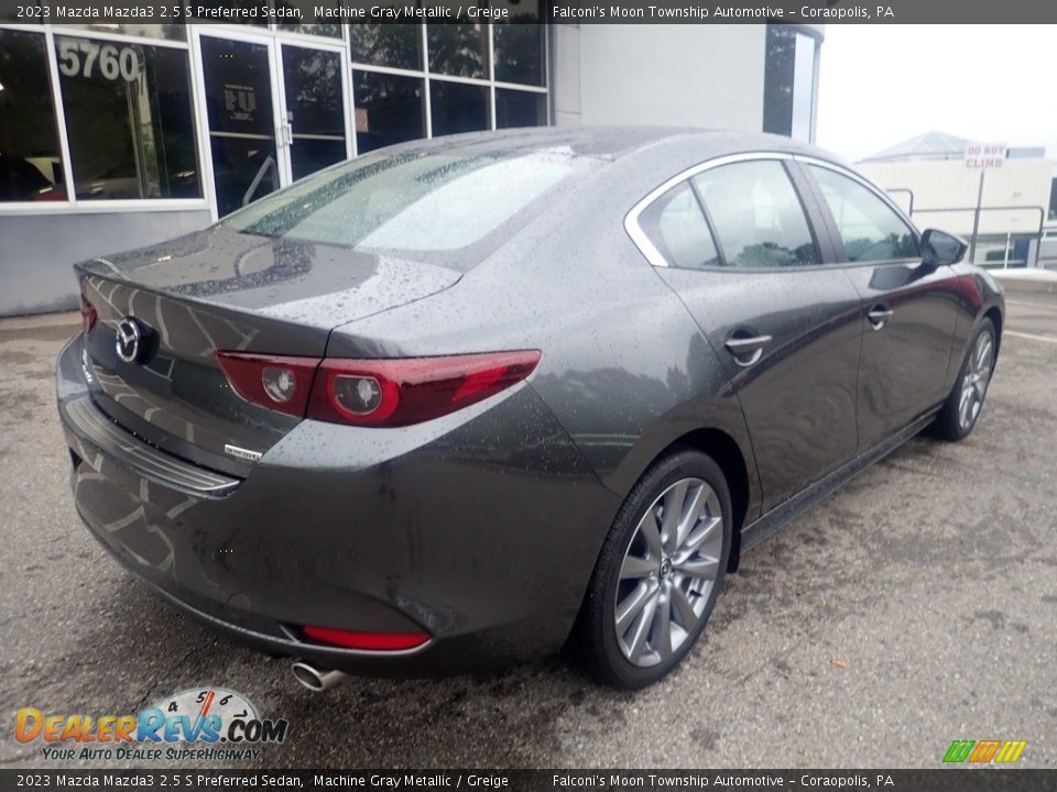 2023 Mazda Mazda3 2.5 S Preferred Sedan Machine Gray Metallic / Greige Photo #2