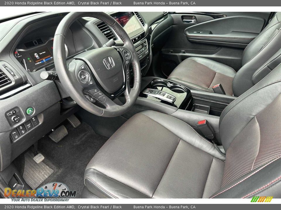 Black Interior - 2020 Honda Ridgeline Black Edition AWD Photo #10