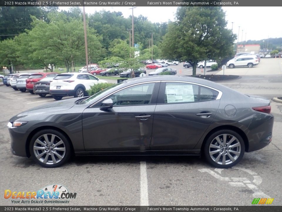 Machine Gray Metallic 2023 Mazda Mazda3 2.5 S Preferred Sedan Photo #5