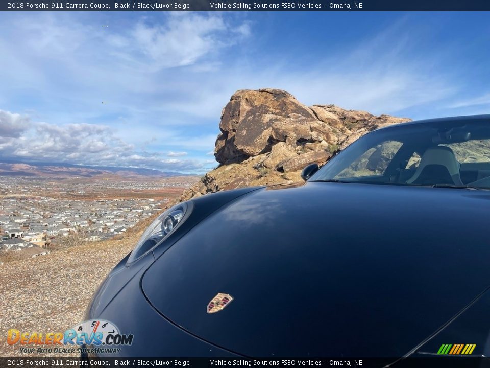 2018 Porsche 911 Carrera Coupe Black / Black/Luxor Beige Photo #14