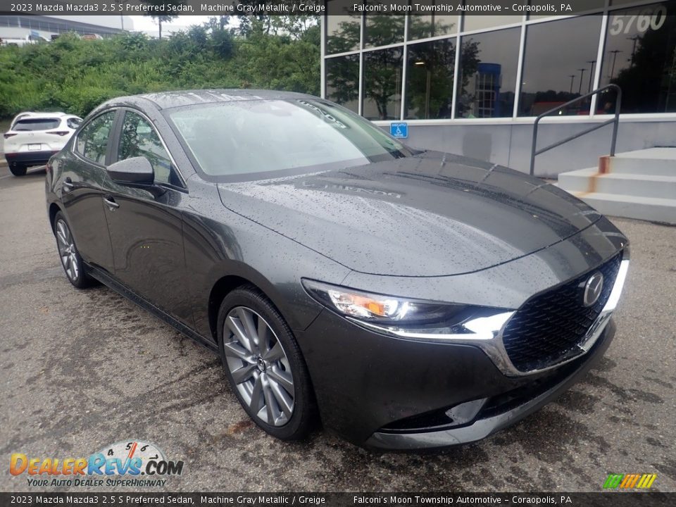 Machine Gray Metallic 2023 Mazda Mazda3 2.5 S Preferred Sedan Photo #8