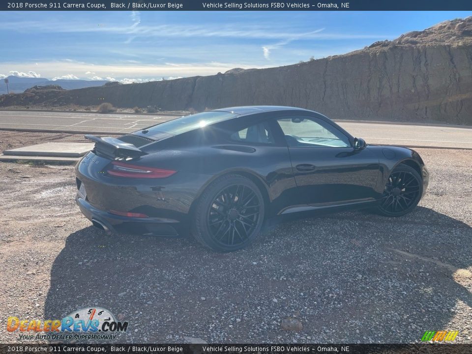 2018 Porsche 911 Carrera Coupe Black / Black/Luxor Beige Photo #15
