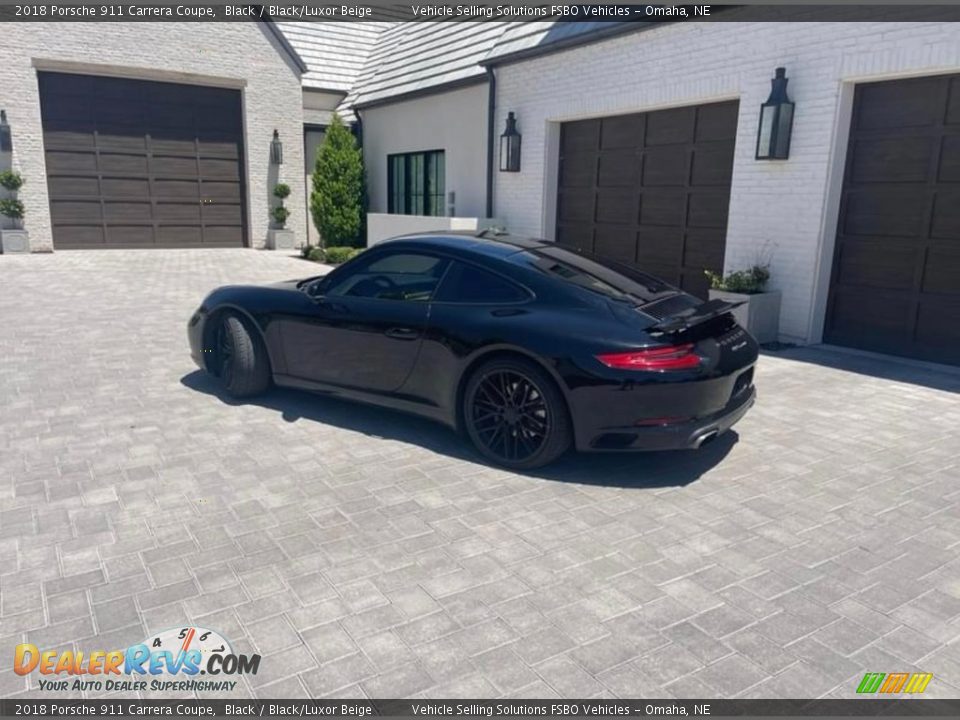 2018 Porsche 911 Carrera Coupe Black / Black/Luxor Beige Photo #17