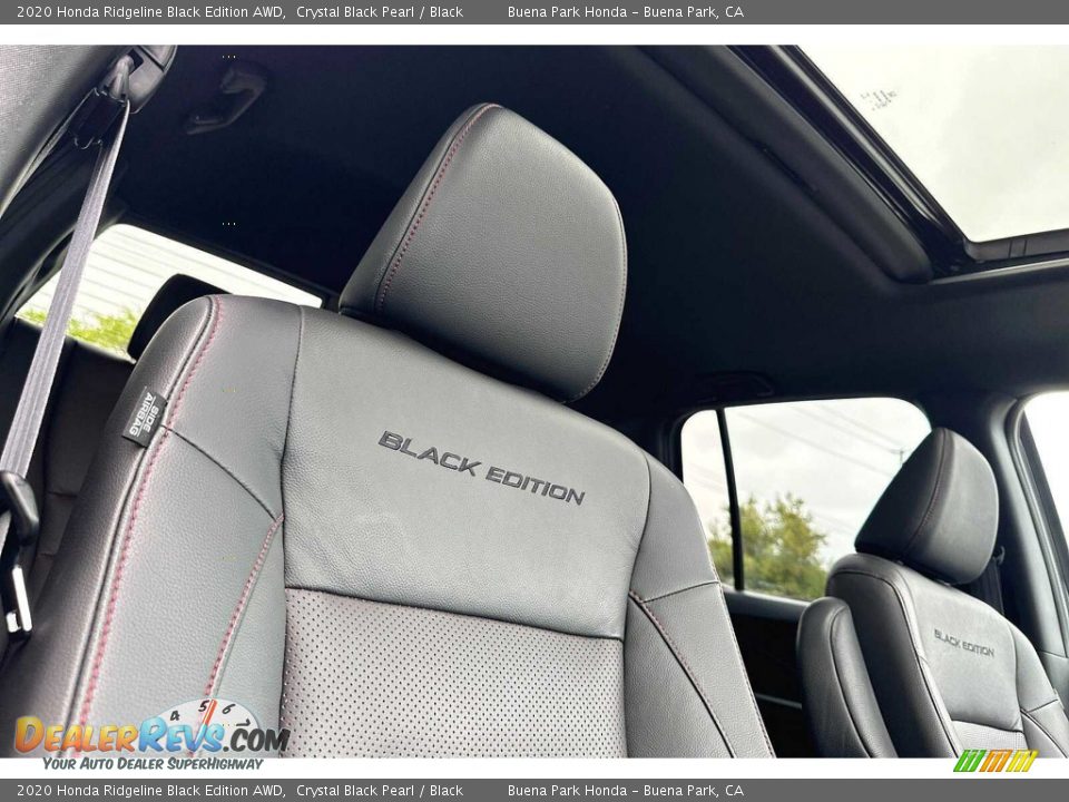 2020 Honda Ridgeline Black Edition AWD Crystal Black Pearl / Black Photo #17