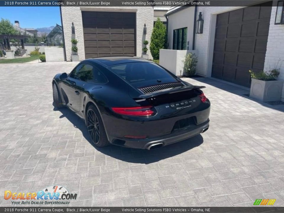 2018 Porsche 911 Carrera Coupe Black / Black/Luxor Beige Photo #18