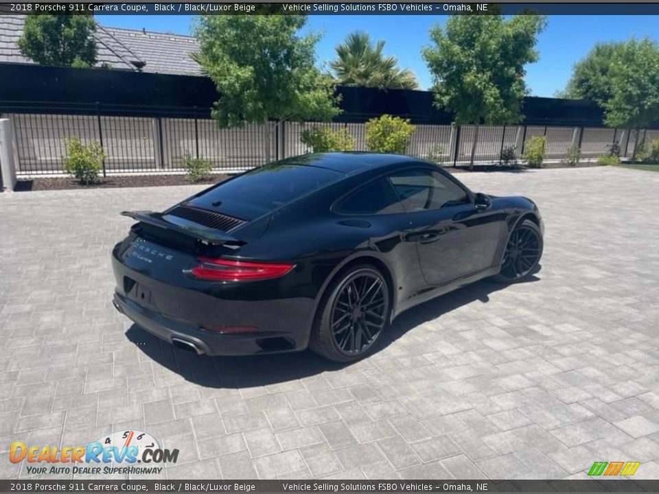 2018 Porsche 911 Carrera Coupe Black / Black/Luxor Beige Photo #19