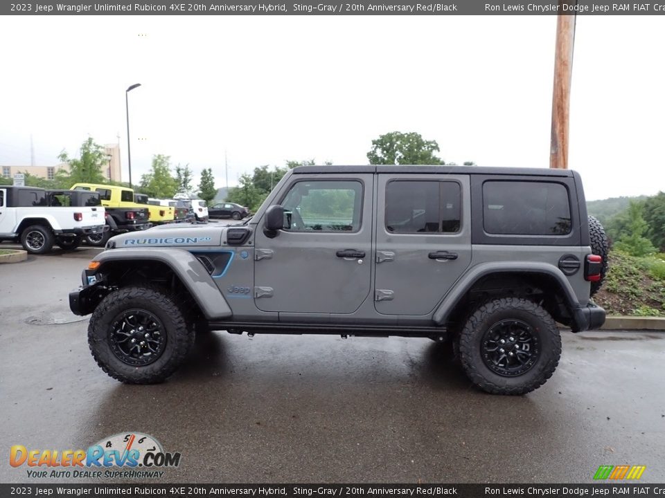 Sting-Gray 2023 Jeep Wrangler Unlimited Rubicon 4XE 20th Anniversary Hybrid Photo #2