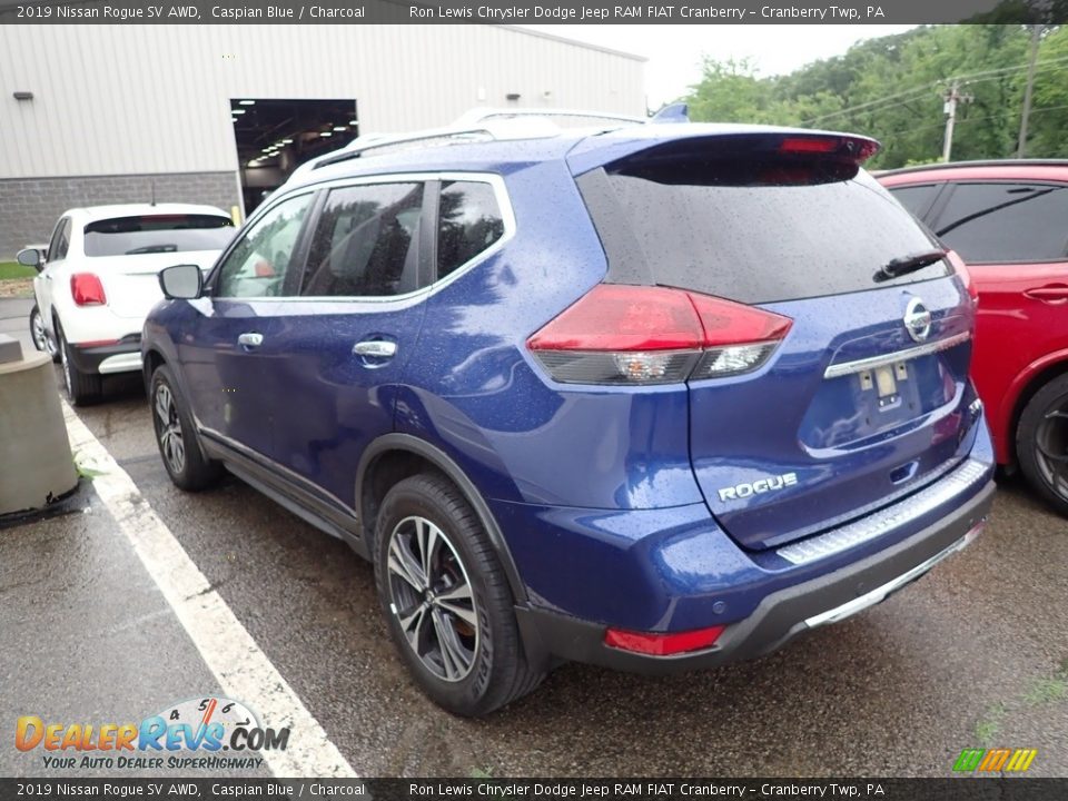 2019 Nissan Rogue SV AWD Caspian Blue / Charcoal Photo #4