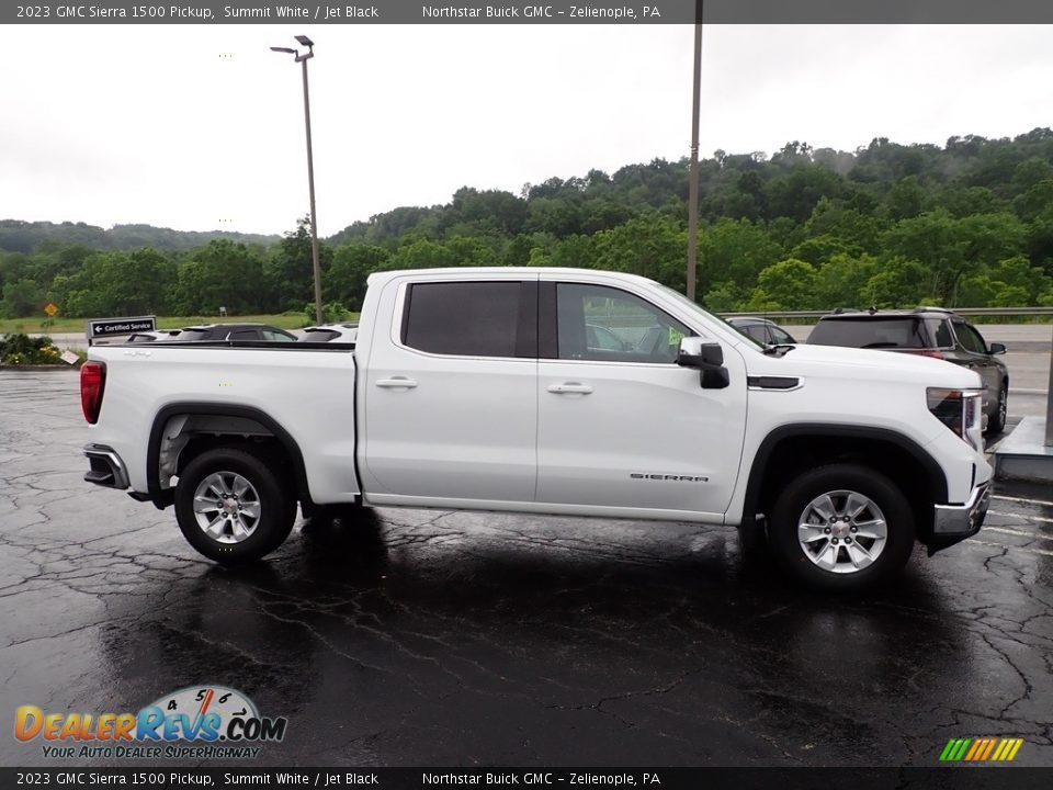 2023 GMC Sierra 1500 Pickup Summit White / Jet Black Photo #8