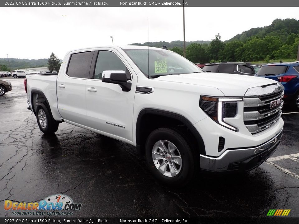 2023 GMC Sierra 1500 Pickup Summit White / Jet Black Photo #9