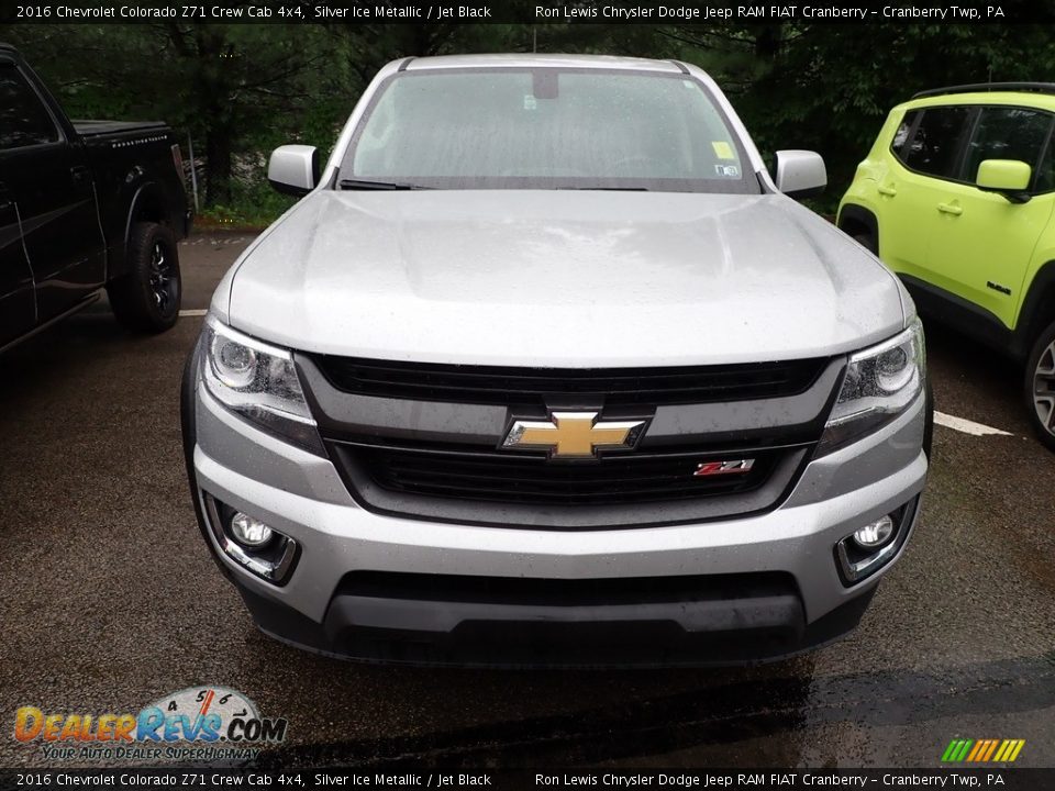 2016 Chevrolet Colorado Z71 Crew Cab 4x4 Silver Ice Metallic / Jet Black Photo #2