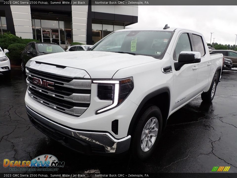 2023 GMC Sierra 1500 Pickup Summit White / Jet Black Photo #12