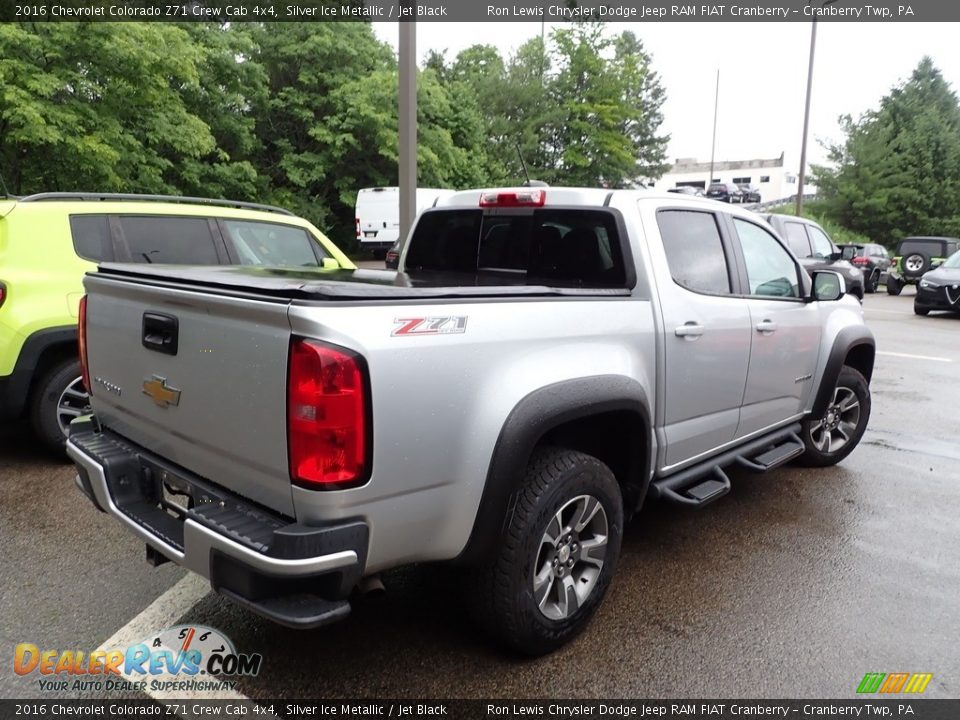 2016 Chevrolet Colorado Z71 Crew Cab 4x4 Silver Ice Metallic / Jet Black Photo #4
