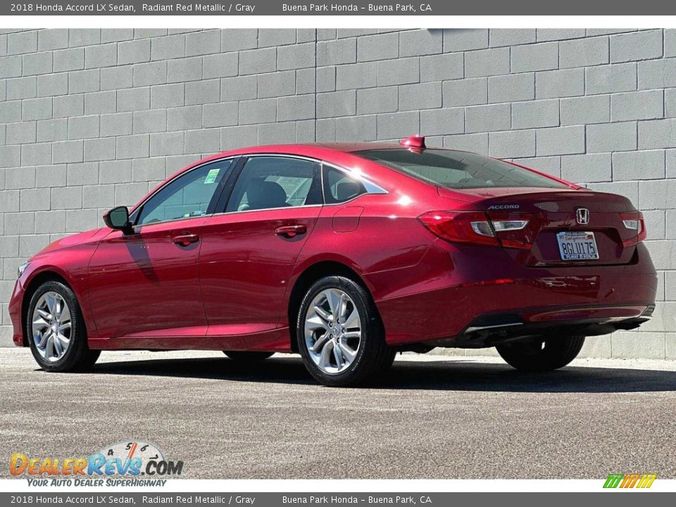 2018 Honda Accord LX Sedan Radiant Red Metallic / Gray Photo #6