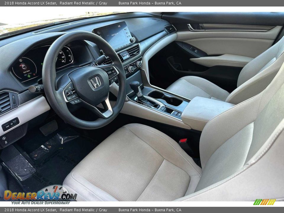 Gray Interior - 2018 Honda Accord LX Sedan Photo #10