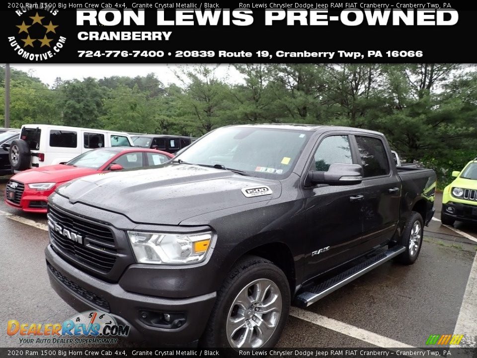 2020 Ram 1500 Big Horn Crew Cab 4x4 Granite Crystal Metallic / Black Photo #1