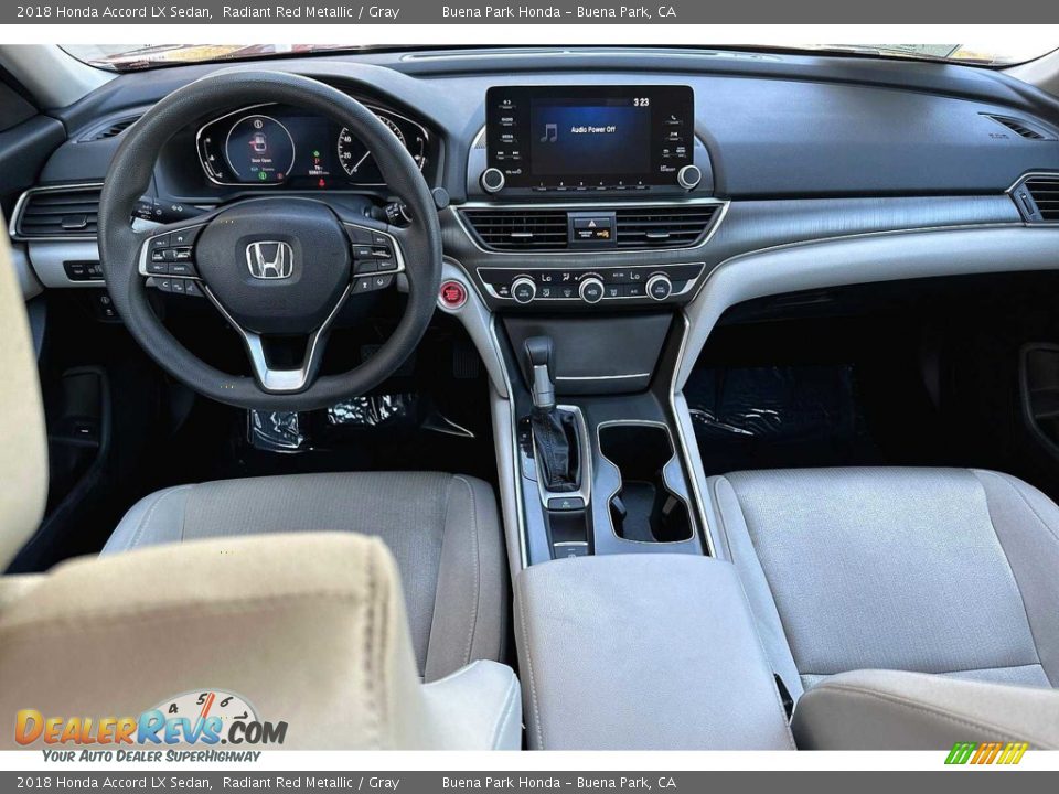 2018 Honda Accord LX Sedan Radiant Red Metallic / Gray Photo #14