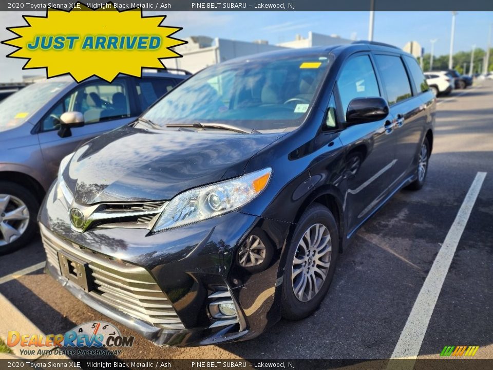 2020 Toyota Sienna XLE Midnight Black Metallic / Ash Photo #1