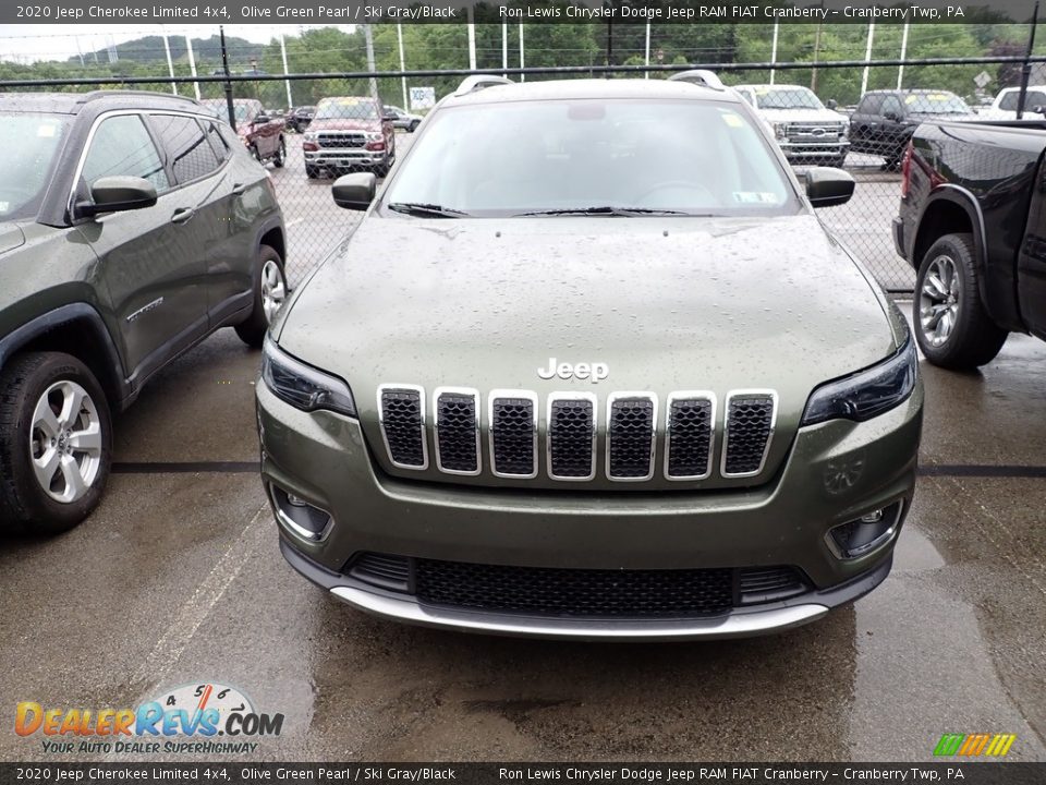 2020 Jeep Cherokee Limited 4x4 Olive Green Pearl / Ski Gray/Black Photo #2