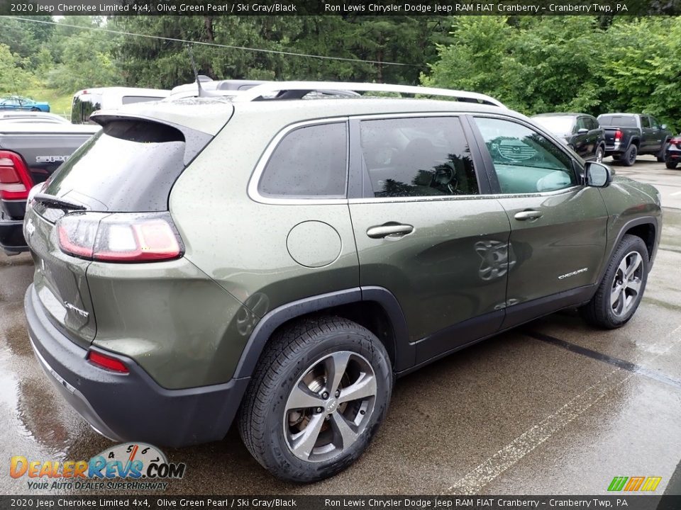 2020 Jeep Cherokee Limited 4x4 Olive Green Pearl / Ski Gray/Black Photo #4