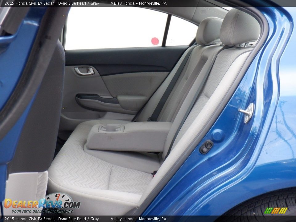 2015 Honda Civic EX Sedan Dyno Blue Pearl / Gray Photo #23