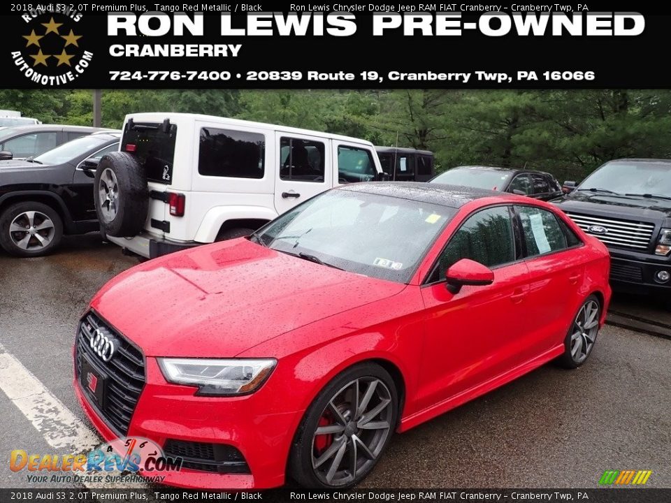 2018 Audi S3 2.0T Premium Plus Tango Red Metallic / Black Photo #1