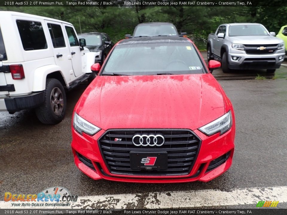 2018 Audi S3 2.0T Premium Plus Tango Red Metallic / Black Photo #2