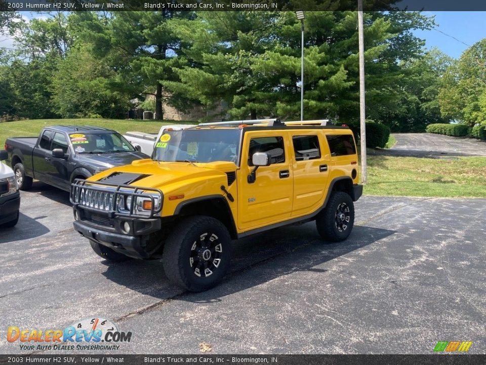 2003 Hummer H2 SUV Yellow / Wheat Photo #2