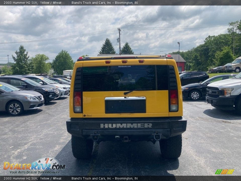 2003 Hummer H2 SUV Yellow / Wheat Photo #4