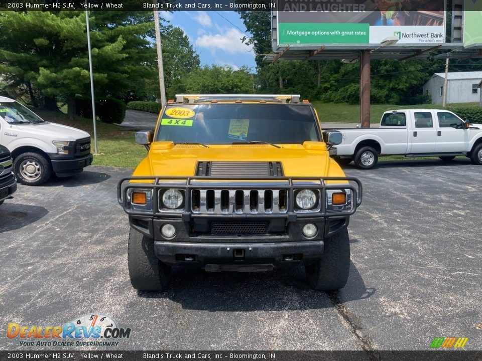 2003 Hummer H2 SUV Yellow / Wheat Photo #7