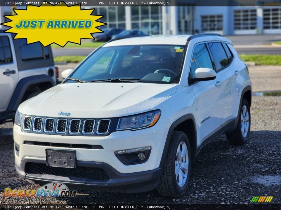 2020 Jeep Compass Latitude 4x4 White / Black Photo #1