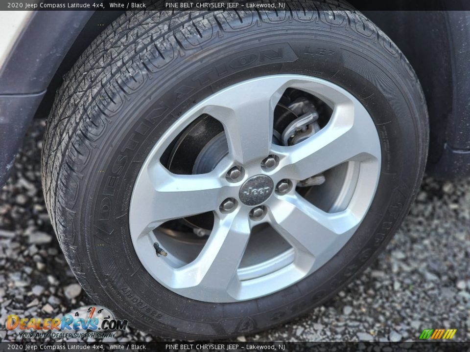 2020 Jeep Compass Latitude 4x4 White / Black Photo #6