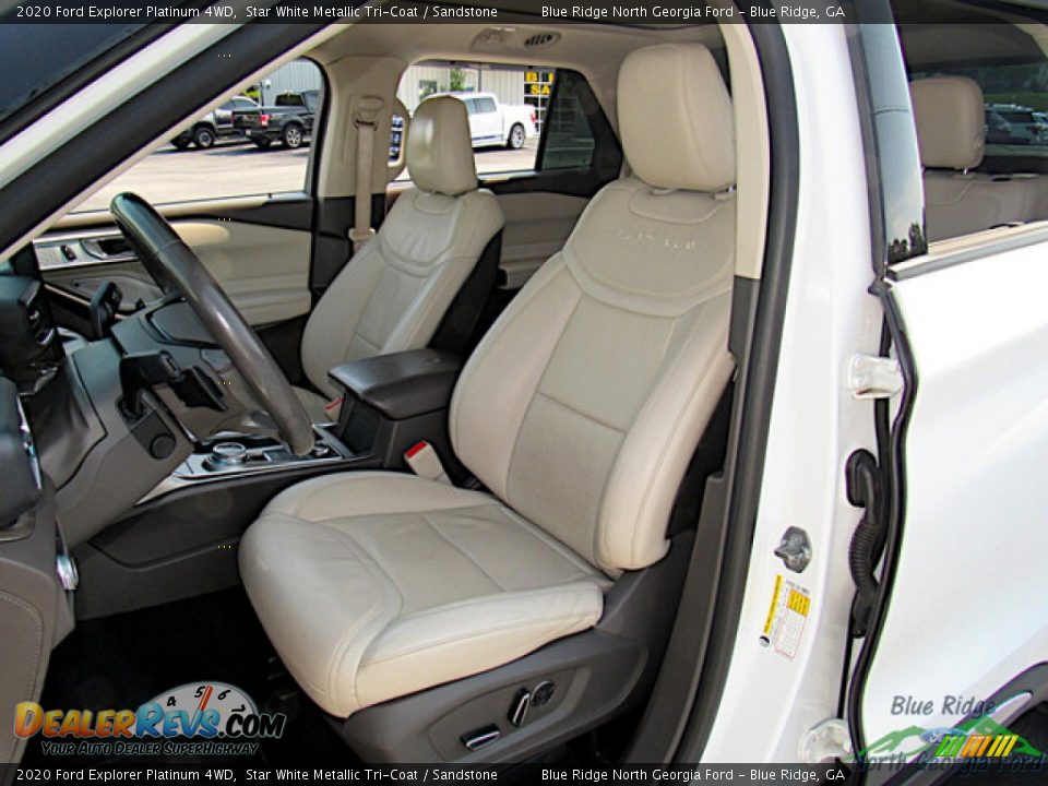 2020 Ford Explorer Platinum 4WD Star White Metallic Tri-Coat / Sandstone Photo #11