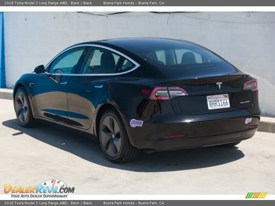 2018 Tesla Model 3 Long Range AWD Black / Black Photo #2