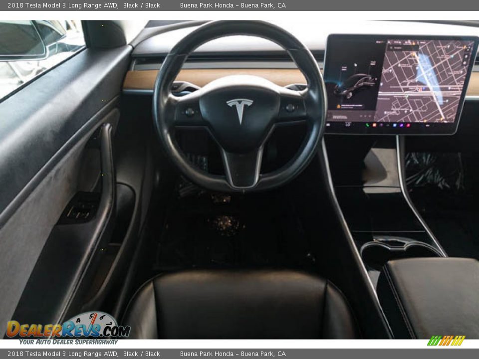 2018 Tesla Model 3 Long Range AWD Black / Black Photo #5