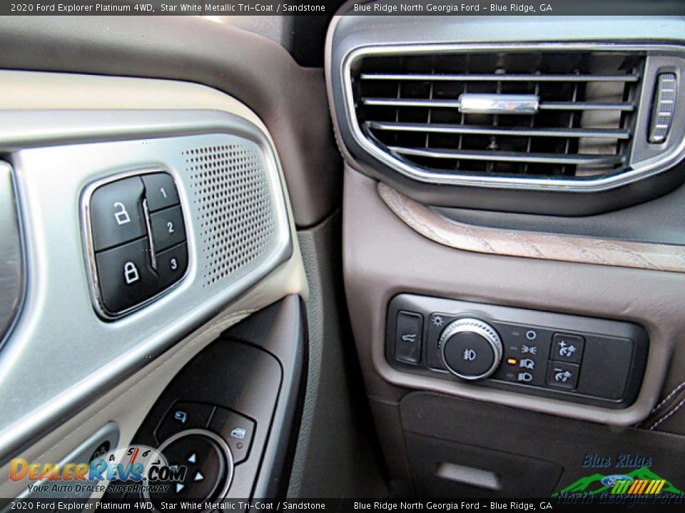 2020 Ford Explorer Platinum 4WD Star White Metallic Tri-Coat / Sandstone Photo #21