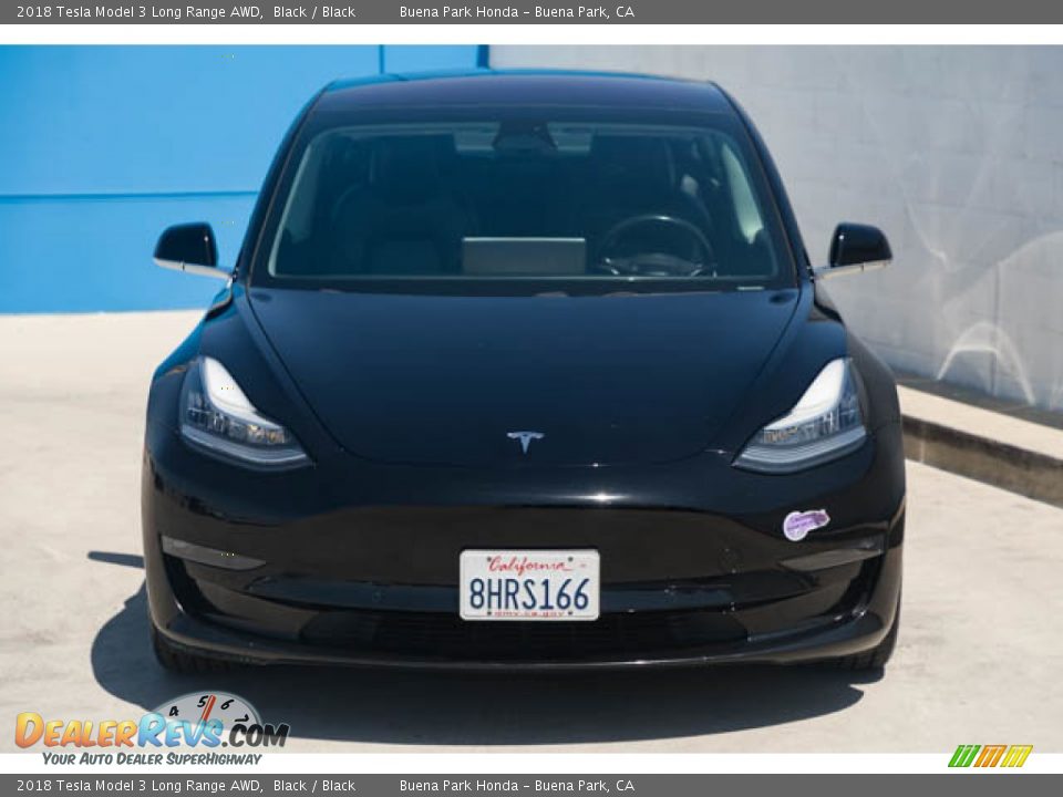 2018 Tesla Model 3 Long Range AWD Black / Black Photo #7