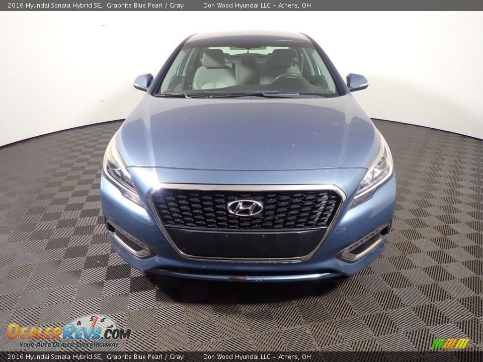 2016 Hyundai Sonata Hybrid SE Graphite Blue Pearl / Gray Photo #4