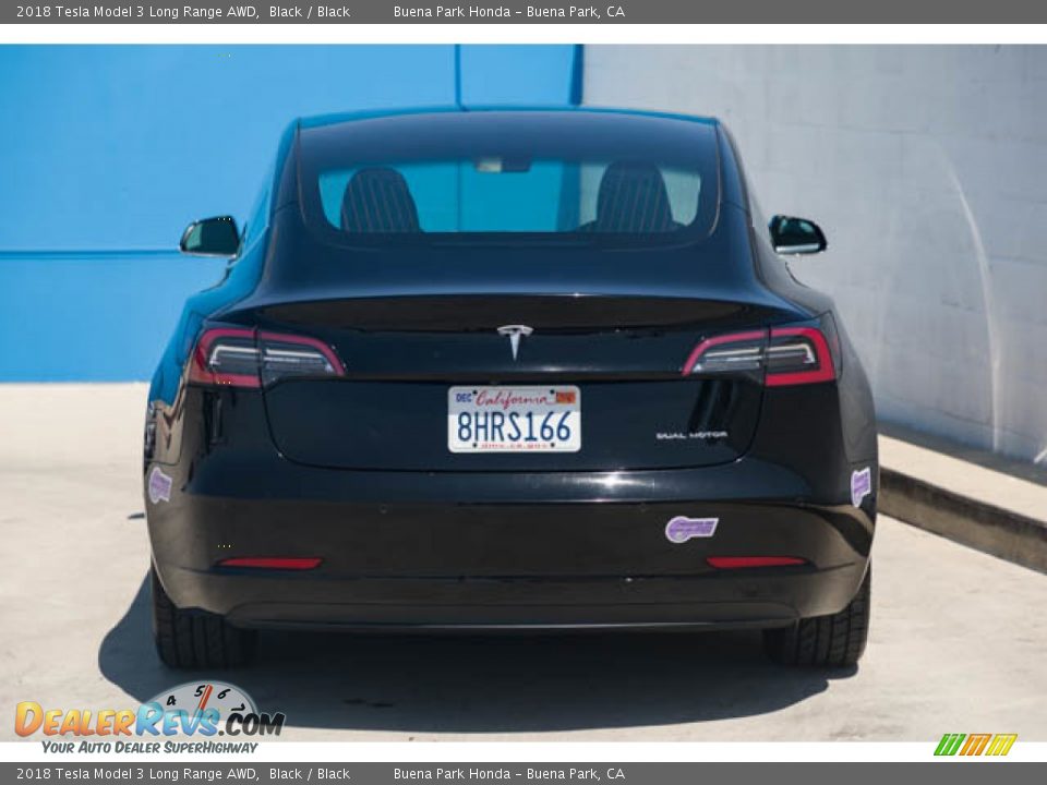 2018 Tesla Model 3 Long Range AWD Black / Black Photo #9